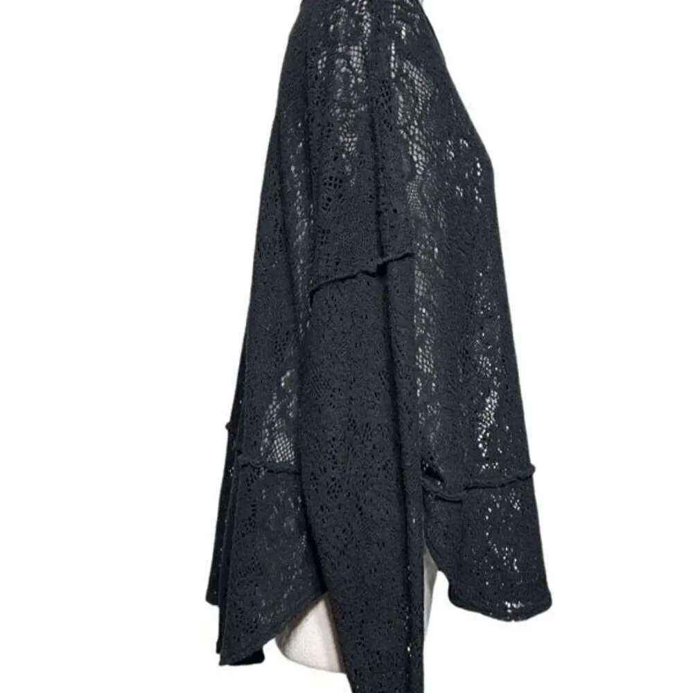 EGA Emporio Collezioni Italian Made Black Leather Coat Size XL